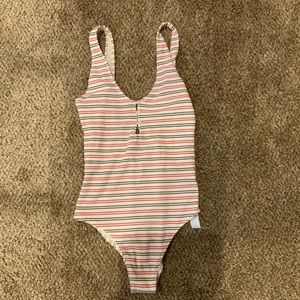 Aerie - Textured Striped Swimsuit